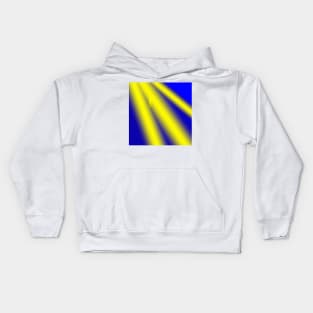 Yellow blue abstract texture art Kids Hoodie